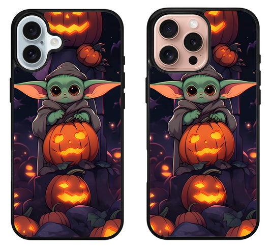 Baby Yoda Halloween Cover iPhone 16 | 16 Plus | 16 Pro | 16 Pro Max Case