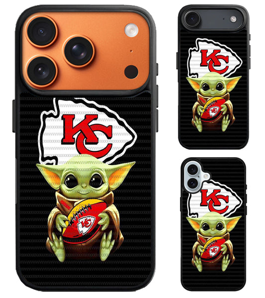 Baby Yoda Kansas City Chiefs iPhone Air | iPhone 17 | 17 Pro | 17 Pro Max Case