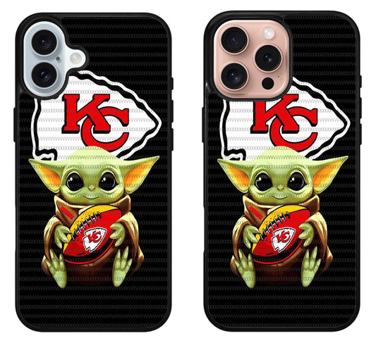 Baby Yoda Kansas City Chiefs iPhone 16 | 16 Plus | 16 Pro | 16 Pro Max Case