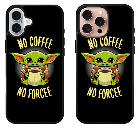 Baby Yoda No Coffe No Force iPhone 16 | 16 Plus | 16 Pro | 16 Pro Max Case