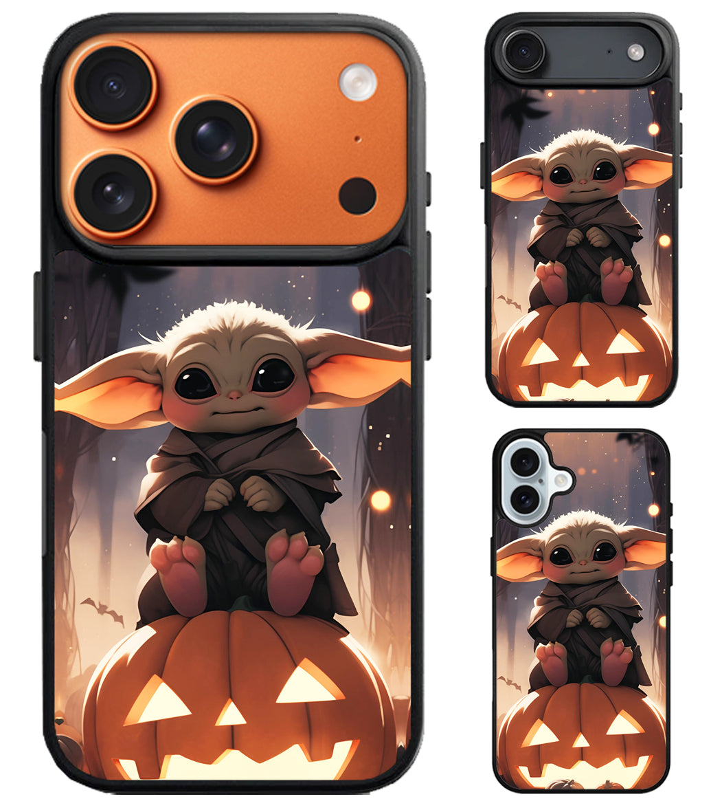 Baby Yoda Pumpkin Halloween iPhone Air | iPhone 17 | 17 Pro | 17 Pro Max Case