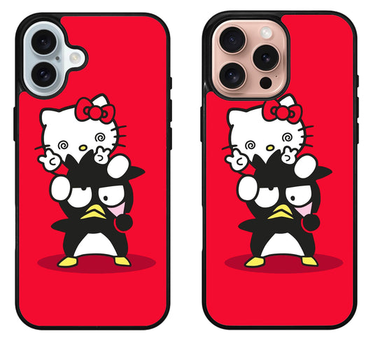 Badtz Maru And Hello Kitty iPhone 16 | 16 Plus | 16 Pro | 16 Pro Max Case