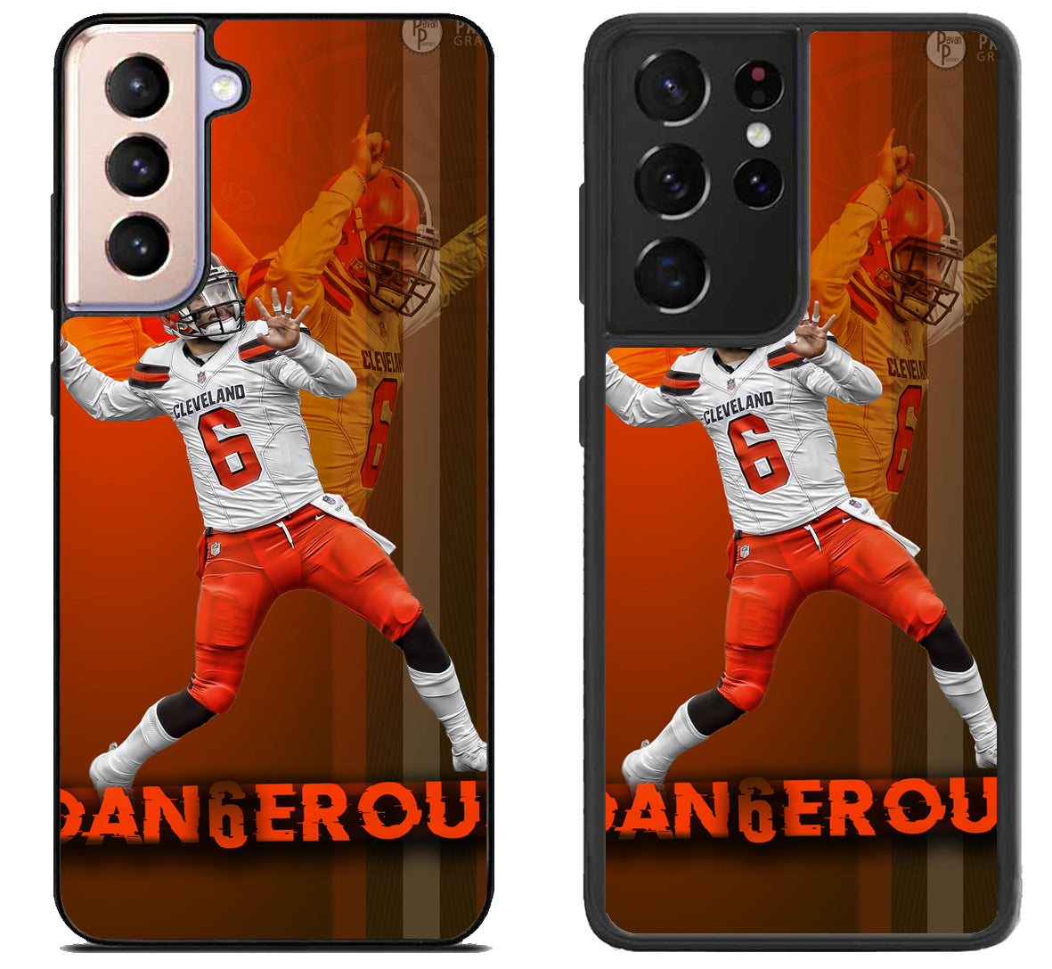 Baker mayfield Cleveland Browns Background Samsung Galaxy S21 | S21 FE | S21+ | S21 Ultra Case
