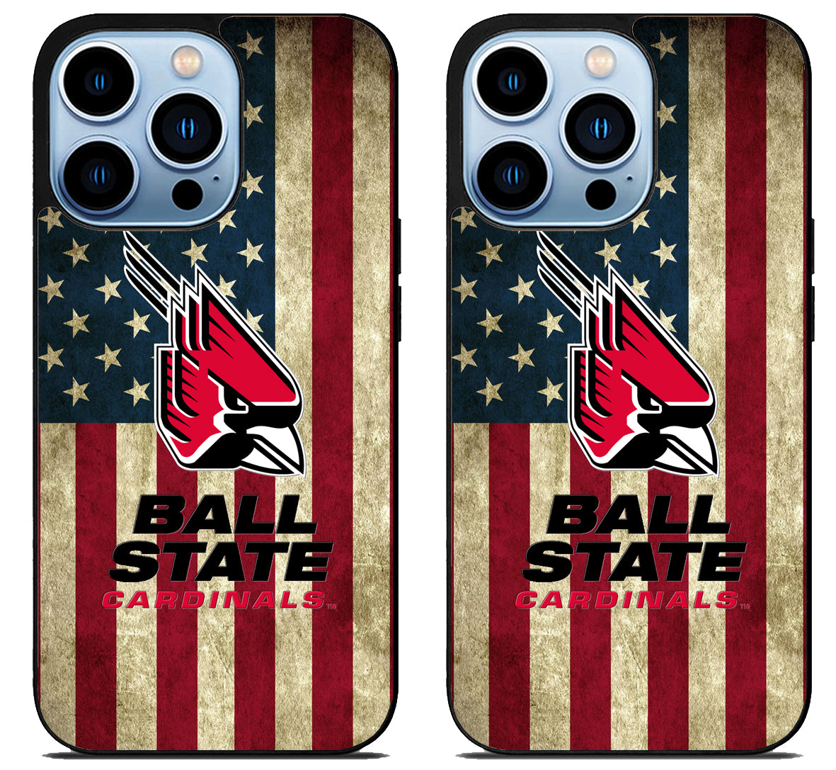 Ball State Cardinals Flag iPhone 15 Pro | iPhone 15 Pro Max Case