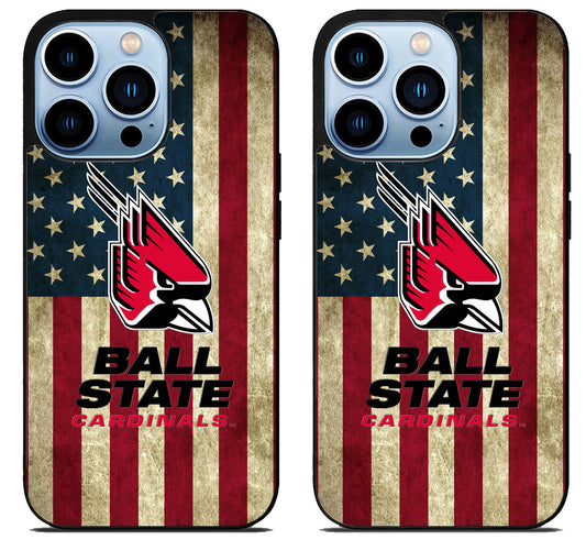Ball State Cardinals Flag iPhone 15 Pro | iPhone 15 Pro Max Case