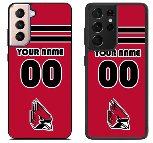 Custom Personalized Ball State Cardinals Samsung Galaxy S21 | S21 FE | S21+ | S21 Ultra Case