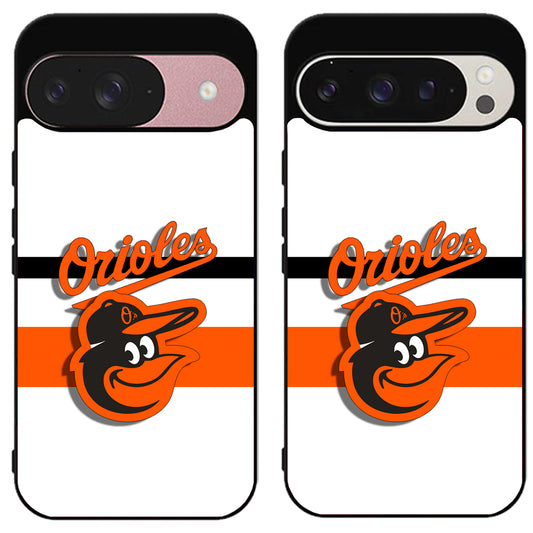 Baltimore Orioles Stripe Google Pixel 9 | 9 Pro | 9 Pro XL Case