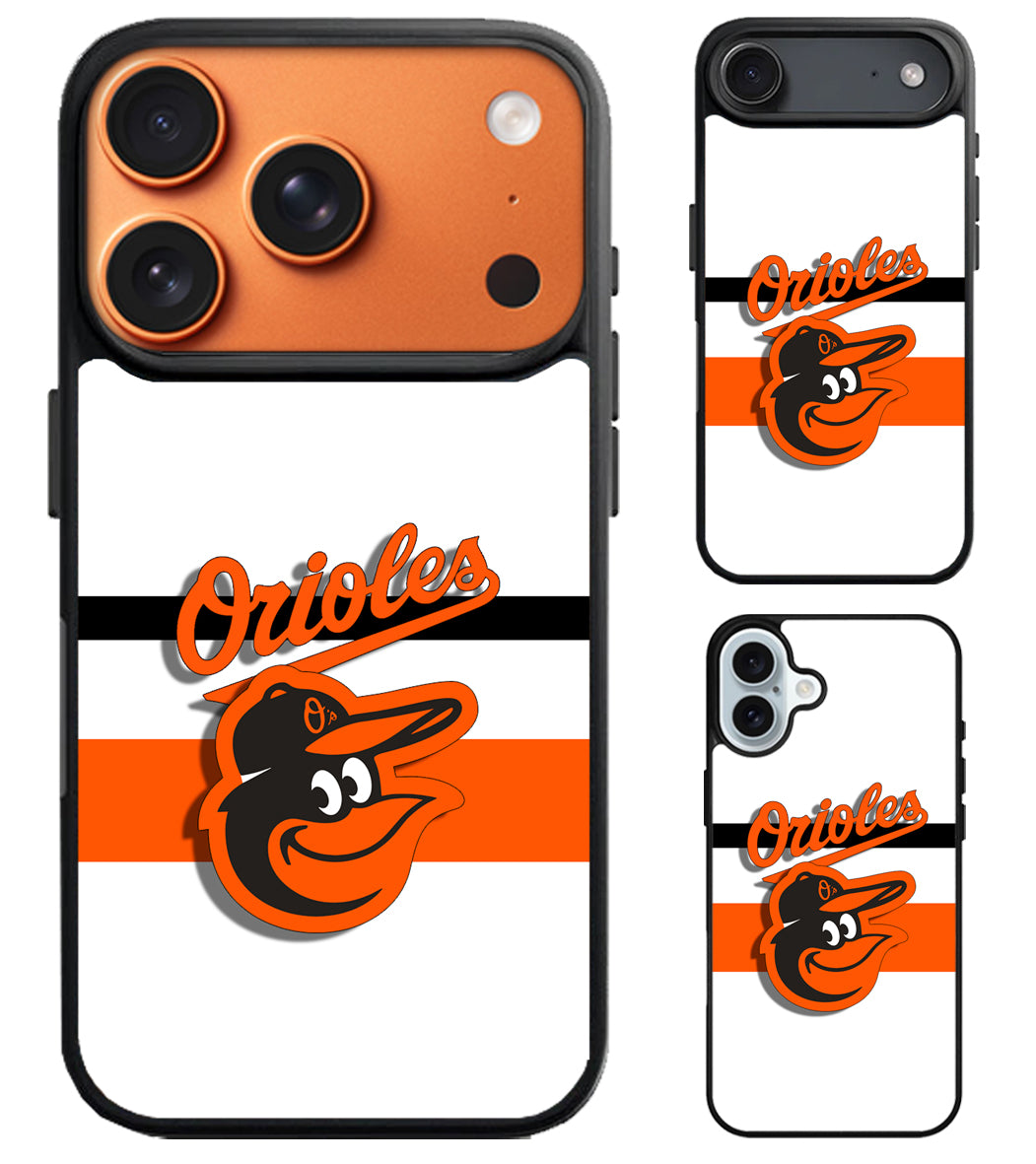 Baltimore Orioles Stripe iPhone Air | iPhone 17 | 17 Pro | 17 Pro Max Case