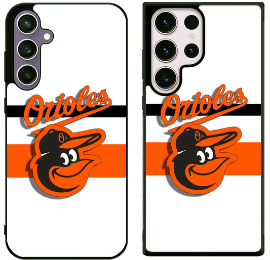 Baltimore Orioles Stripe Samsung Galaxy S25 | S25+ | S25 Ultra Case