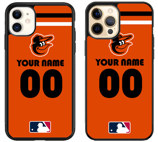 Custom Personalized Baltimore Orioles MLB iPhone 12 | 12 Mini | 12 Pro | 12 Pro Max Case
