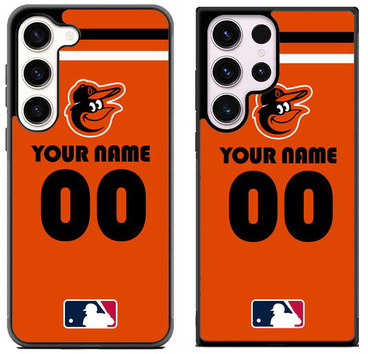 Custom Personalized Baltimore Orioles MLB Samsung Galaxy S23 | S23+ | S23 Ultra Case