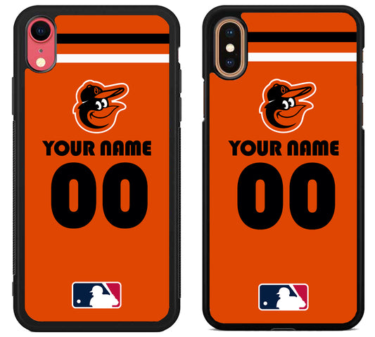 Custom Personalized Baltimore Orioles MLB iPhone X | Xs | Xr | Xs Max Case