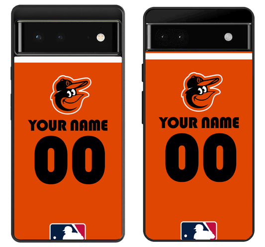 Custom Personalized Baltimore Orioles MLB Google Pixel 6 | 6A | 6 Pro Case