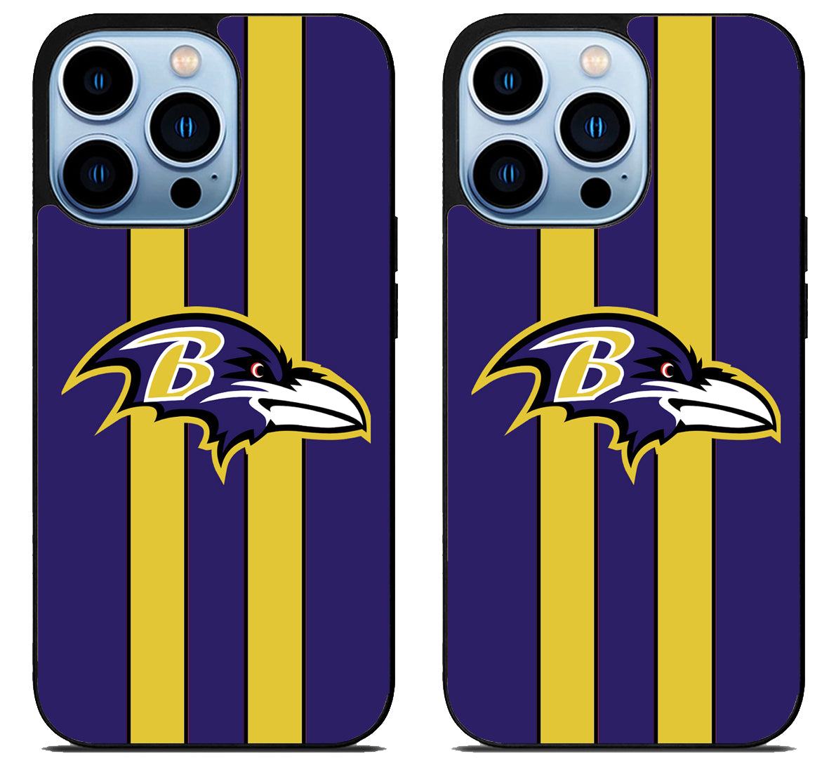Baltimore Ravens Logo Stripe iPhone 15 Pro | iPhone 15 Pro Max Case