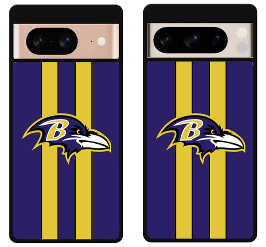 Baltimore Ravens Logo Stripe Google Pixel 8 | 8 Pro Case