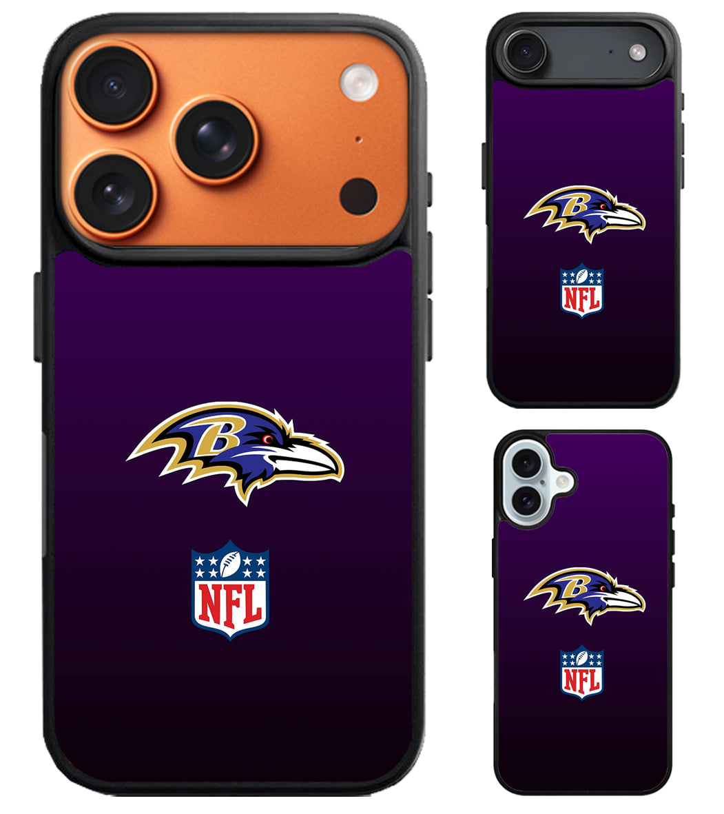 Baltimore Ravens NFL Logo iPhone Air | iPhone 17 | 17 Pro | 17 Pro Max Case