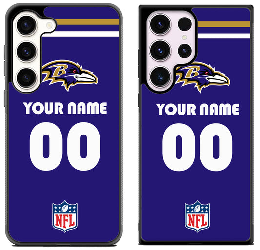Custom Personalized Baltimore Ravens NFL Samsung Galaxy S23 | S23+ | S23 Ultra Case