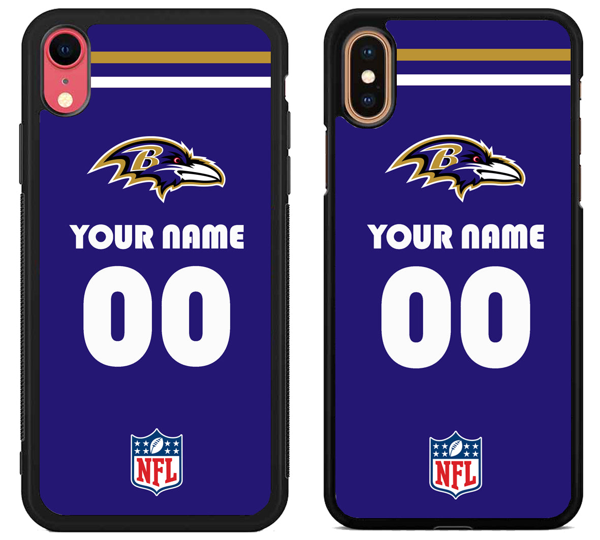 Custom Personalized Baltimore Ravens NFL iPhone X | Xs | Xr | Xs Max Case