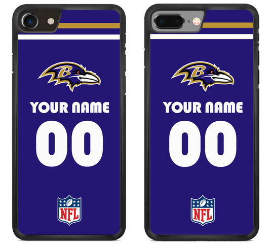 Custom Personalized Baltimore Ravens NFL iPhone 8 | iPhone 8 Plus Case