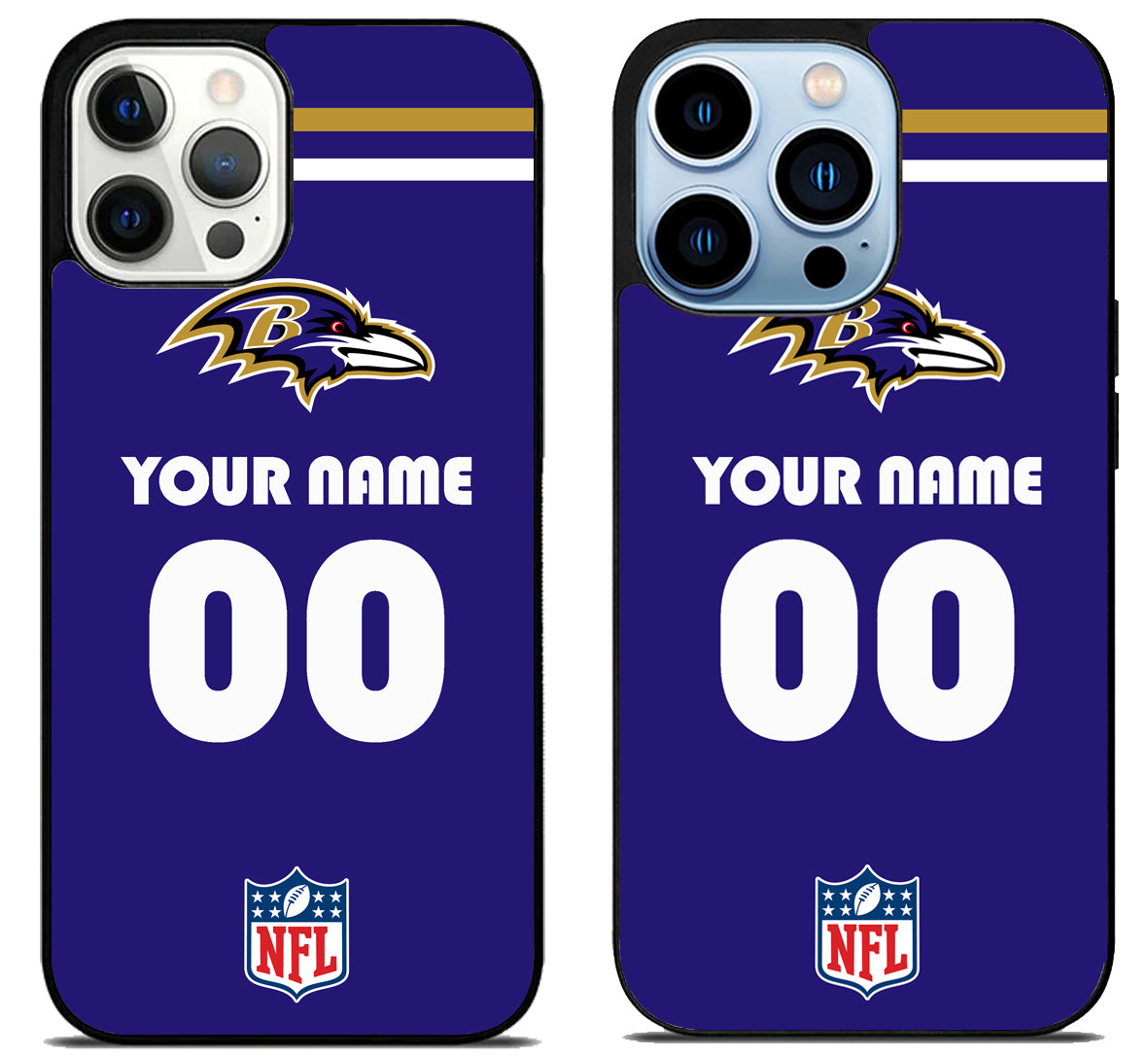 Custom Personalized Baltimore Ravens NFL iPhone 15 Pro | iPhone 15 Pro Max Case