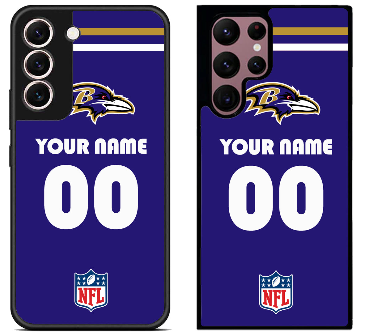 Custom Personalized Baltimore Ravens NFL Samsung Galaxy S22 | S22+ | S22 Ultra Case