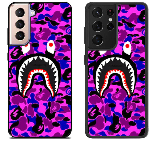 Bape Shark Camo Samsung Galaxy S21 | S21 FE | S21+ | S21 Ultra Case