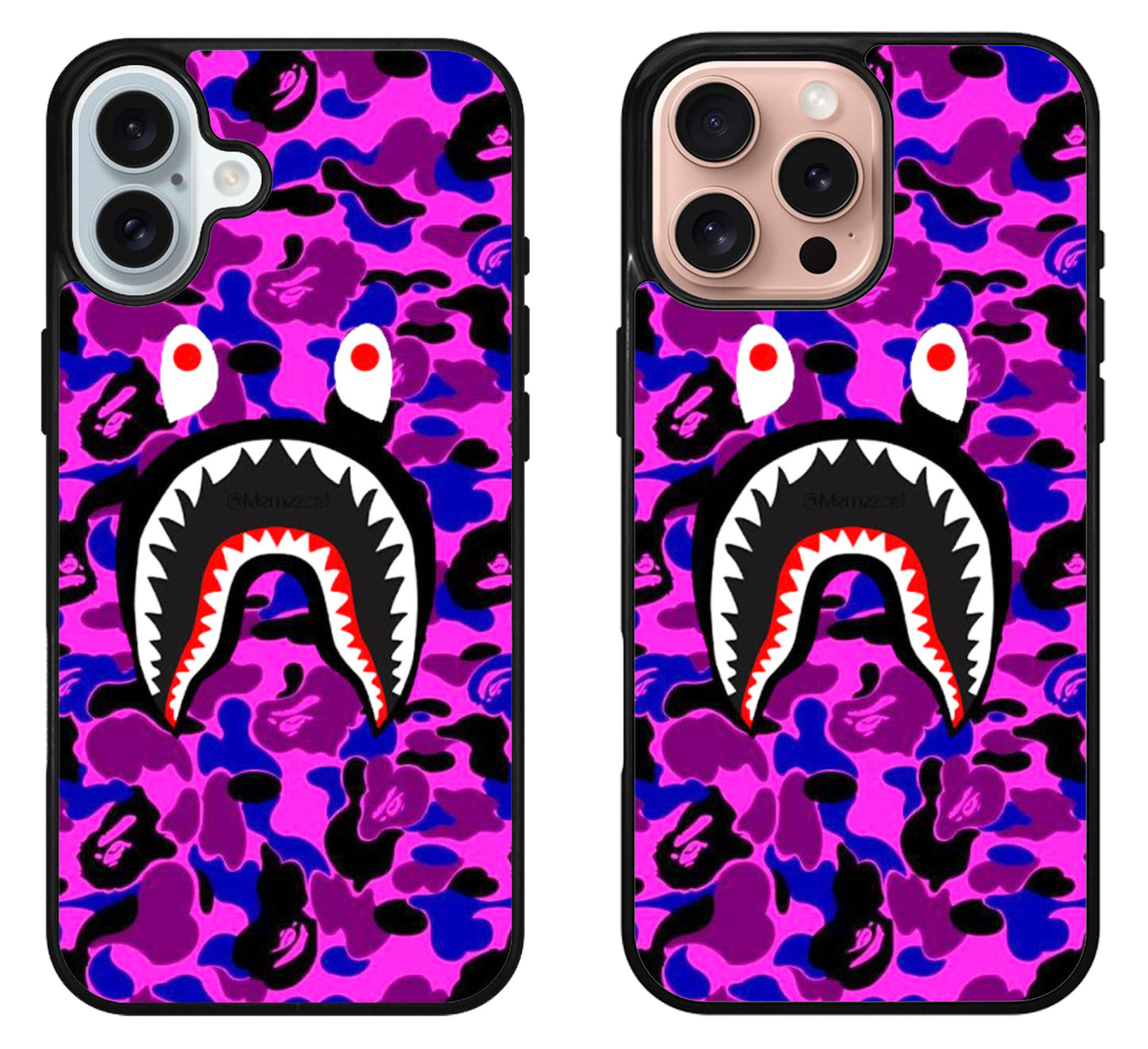 Bape Shark Logo Camo iPhone 16 | 16 Plus | 16 Pro | 16 Pro Max Case