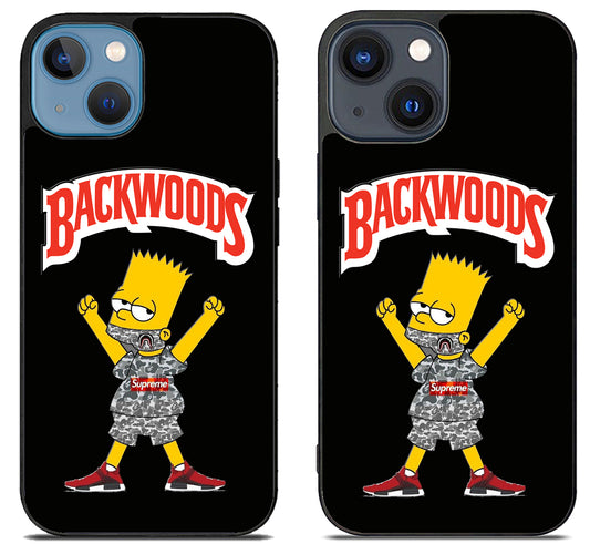 Bart Shimpson Black Backwoods iPhone 15 | iPhone 15 Plus Case