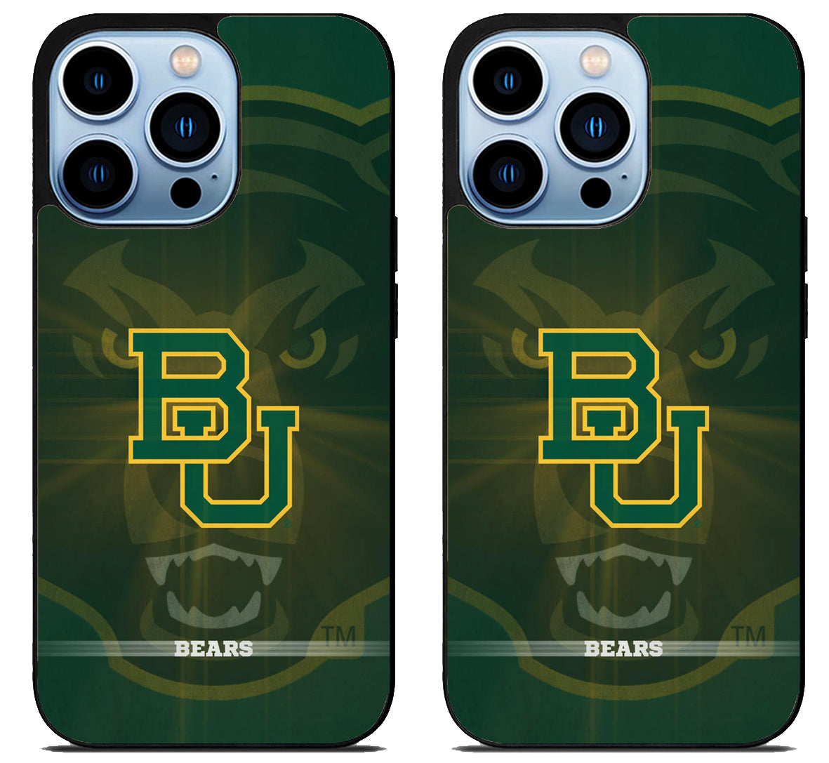 Baylor Bears Background iPhone 15 Pro | iPhone 15 Pro Max Case