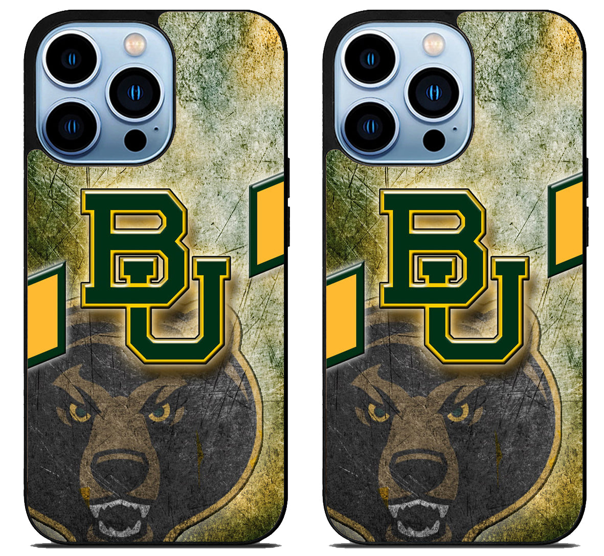 Baylor University Bears Background iPhone 15 Pro | iPhone 15 Pro Max Case