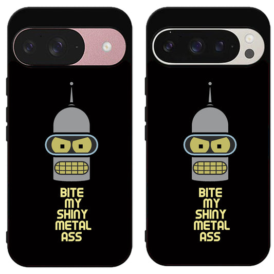 Bender Futurama Shiny Metal Google Pixel 9 | 9 Pro | 9 Pro XL Case