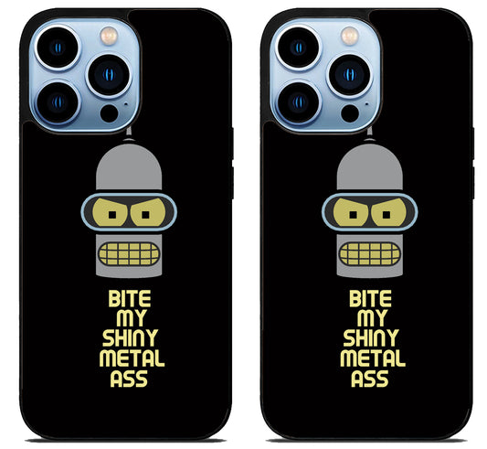 Bender Futurama Shiny Metal iPhone 15 Pro | iPhone 15 Pro Max Case