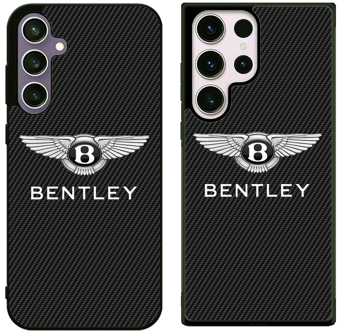 Bentley Logo Black Carbon Samsung Galaxy S25 | S25+ | S25 Ultra Case