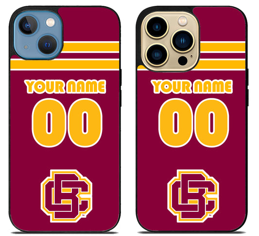 Custom Personalized Bethune-Cookman Wildcats iPhone 14 | 14 Plus | 14 Pro | 14 Pro Max Case