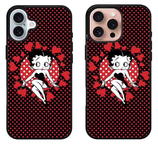 Betty Boop Queen of Hearts iPhone 16 | 16 Plus | 16 Pro | 16 Pro Max Case