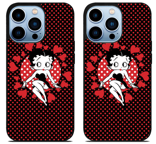 Betty Boop Queen of Hearts iPhone 15 Pro | iPhone 15 Pro Max Case