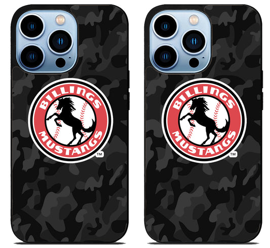 Billings Mustangs Camo iPhone 15 Pro | iPhone 15 Pro Max Case