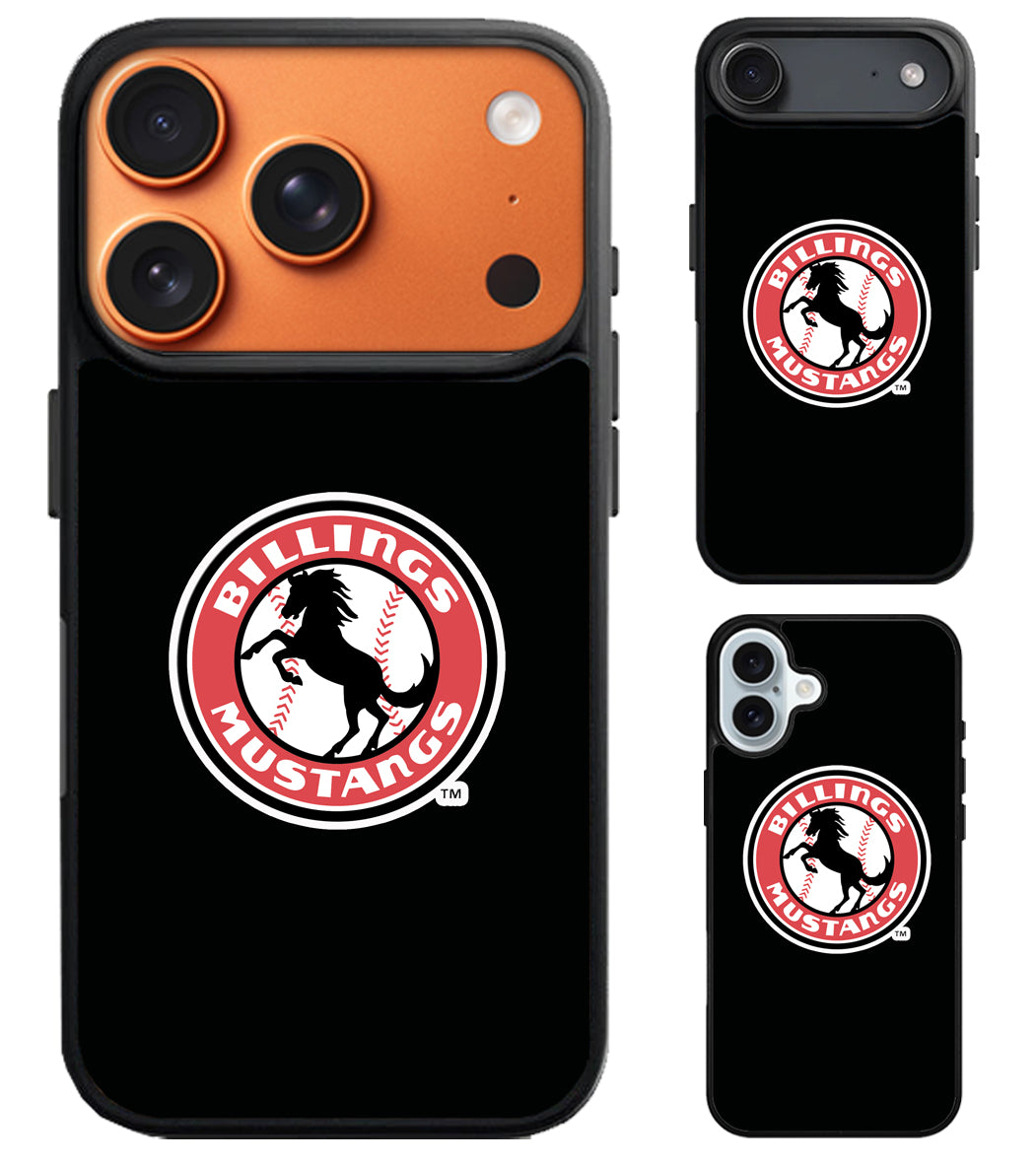 Billings Mustangs Logo iPhone Air | iPhone 17 | 17 Pro | 17 Pro Max Case