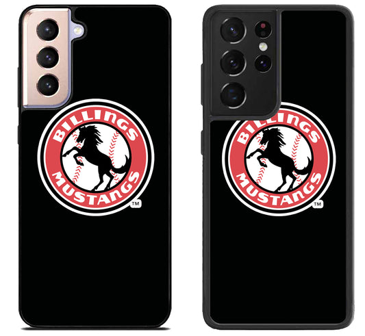 Billings Mustangs Logo Samsung Galaxy S21 | S21 FE | S21+ | S21 Ultra Case