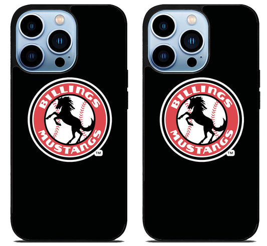 Billings Mustangs Logo iPhone 15 Pro | iPhone 15 Pro Max Case