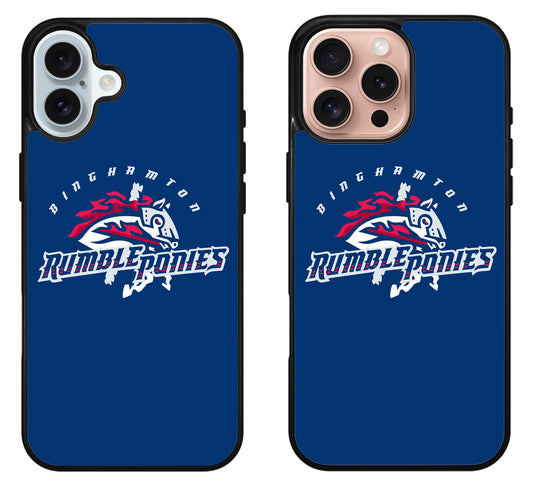 Binghamton Rumble Ponies Logo iPhone 16 | 16 Plus | 16 Pro | 16 Pro Max Case