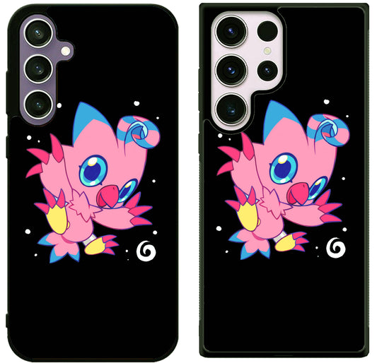 Biyomon Digimon Black Samsung Galaxy S25 | S25+ | S25 Ultra Case