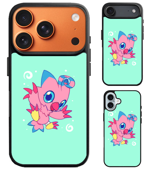 Biyomon Digimon Funny iPhone Air | iPhone 17 | 17 Pro | 17 Pro Max Case