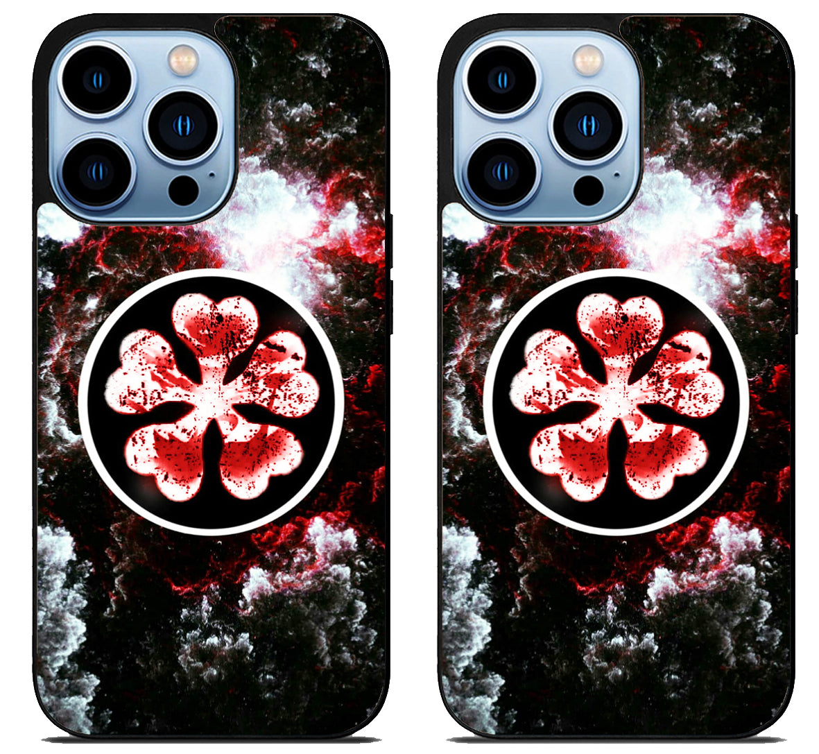 Black Clover Logo Galaxy iPhone 15 Pro | iPhone 15 Pro Max Case