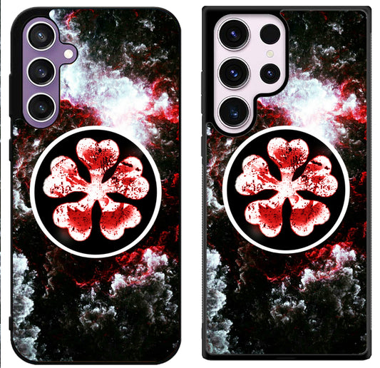 Black Clover Logo Galaxy Samsung Galaxy S24 | S24+ | S24 Ultra Case