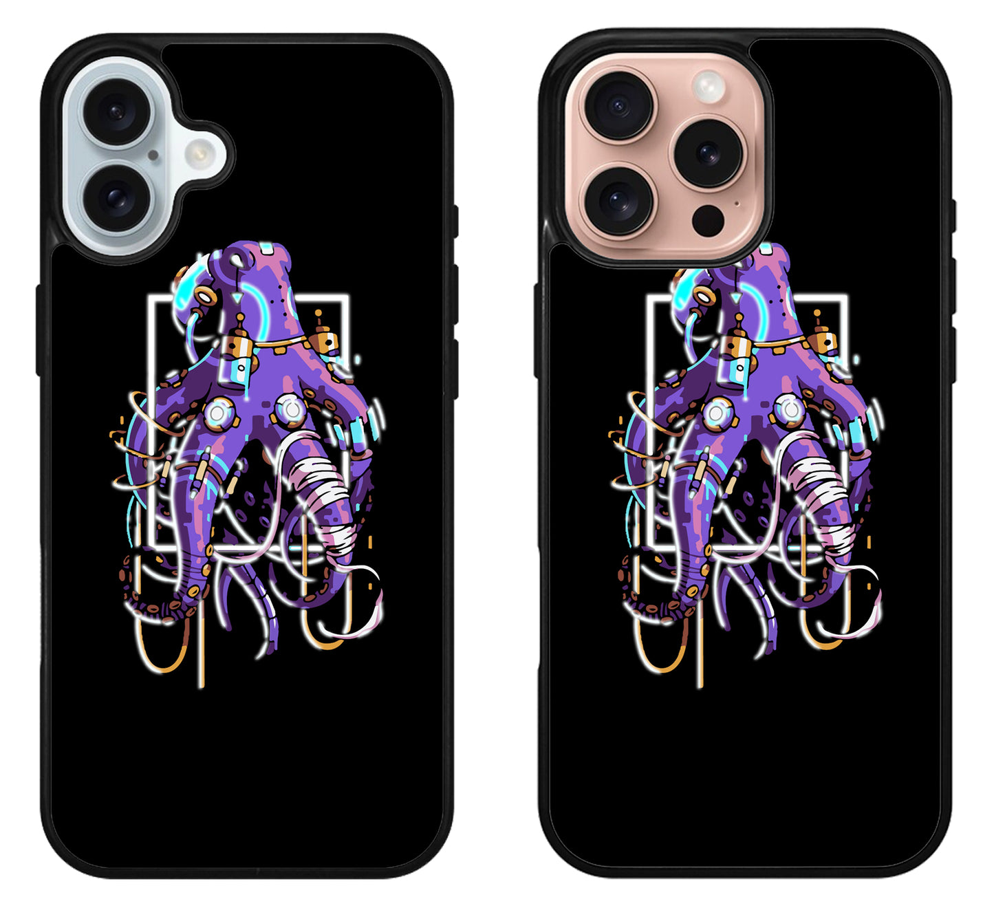 Black Octopus iPhone 16 | 16 Plus | 16 Pro | 16 Pro Max Case