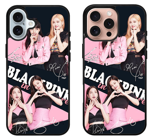 BlackPink Wallpaper Signature iPhone 16 | 16 Plus | 16 Pro | 16 Pro Max Case