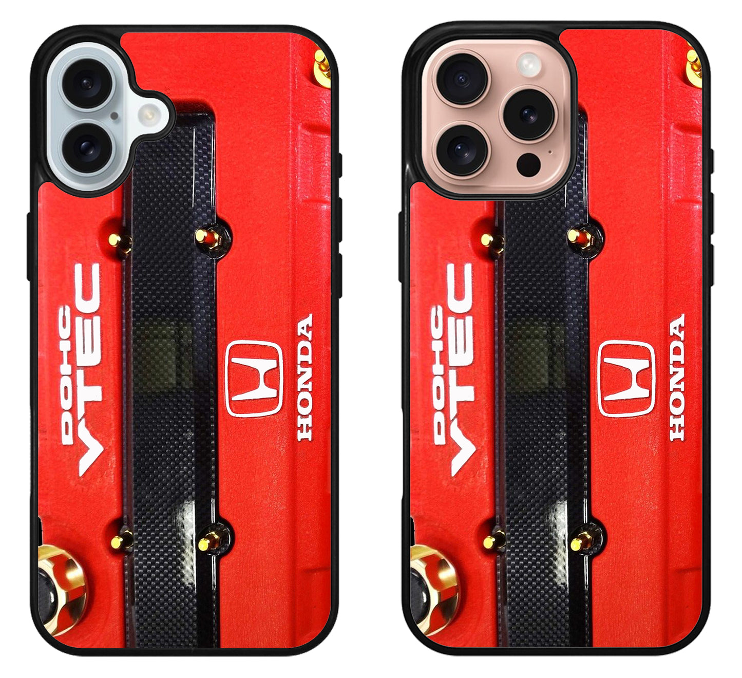 Black Red Engine Dohc Vtec Honda iPhone 16 | 16 Plus | 16 Pro | 16 Pro Max Case