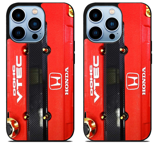 Black Red Engine Dohc Vtec Honda iPhone 15 Pro | iPhone 15 Pro Max Case