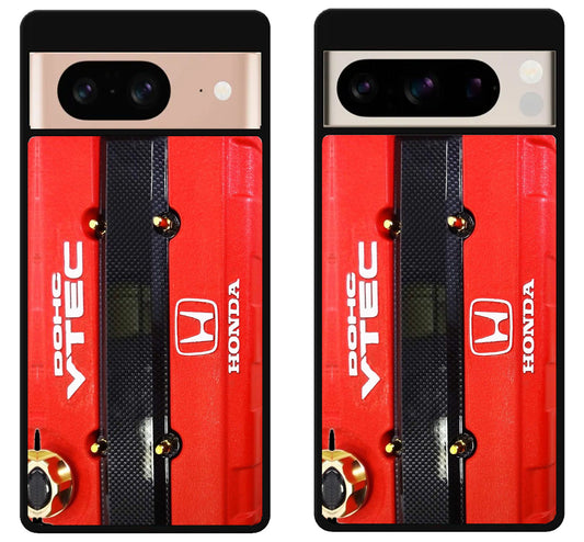 Black Red Engine Dohc Vtec Honda Google Pixel 8 | 8 Pro Case